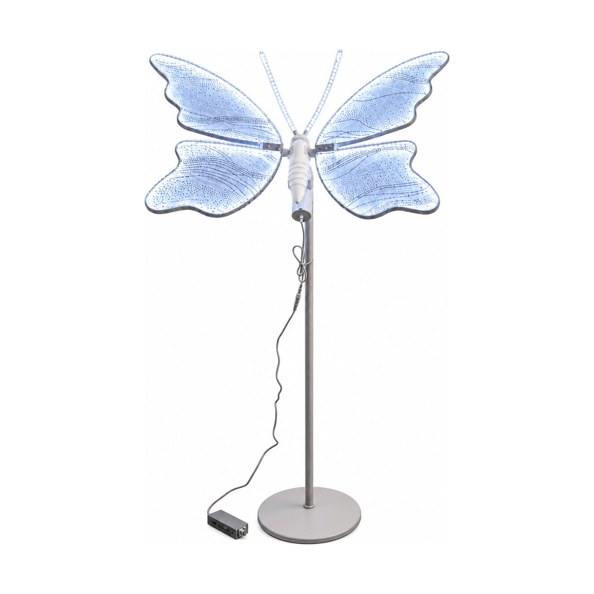 Mariposa LED con Movimiento 60 cm - Blanca - SERYMAR Decoración