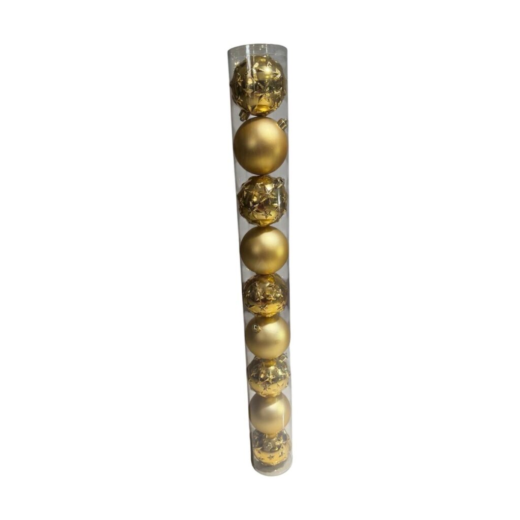 Bolas 8 cm · Tubo x 9 - Dorado - SERYMAR Decoración