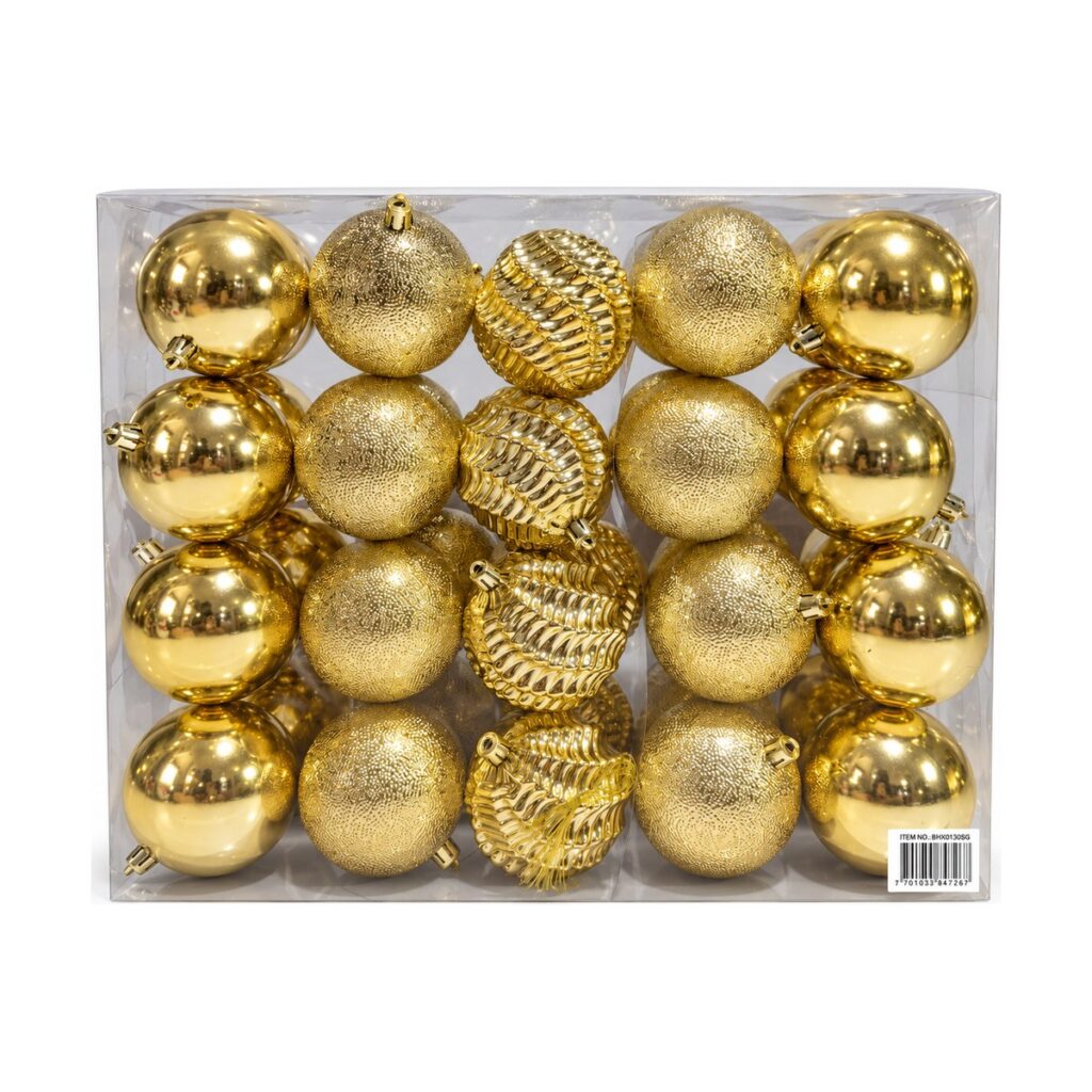 Bolas 8 cm · x 40 - Dorado - SERYMAR Decoración