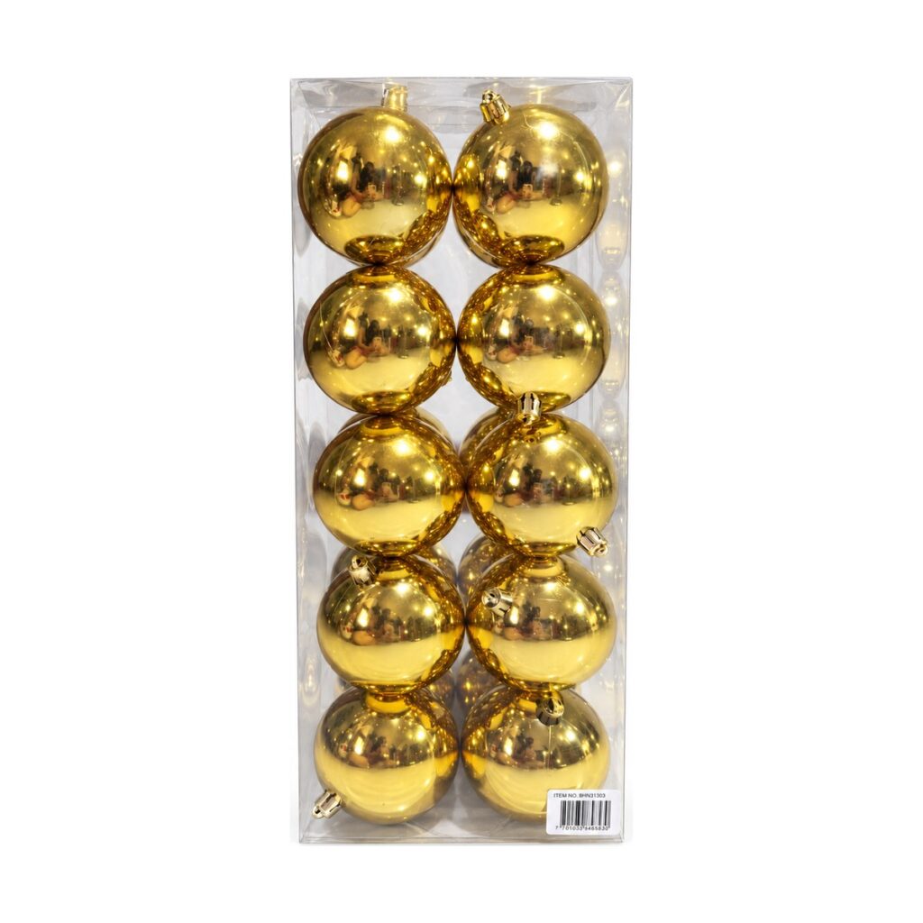 Bolas 8 cm · x 20 - Dorado - SERYMAR Decoración
