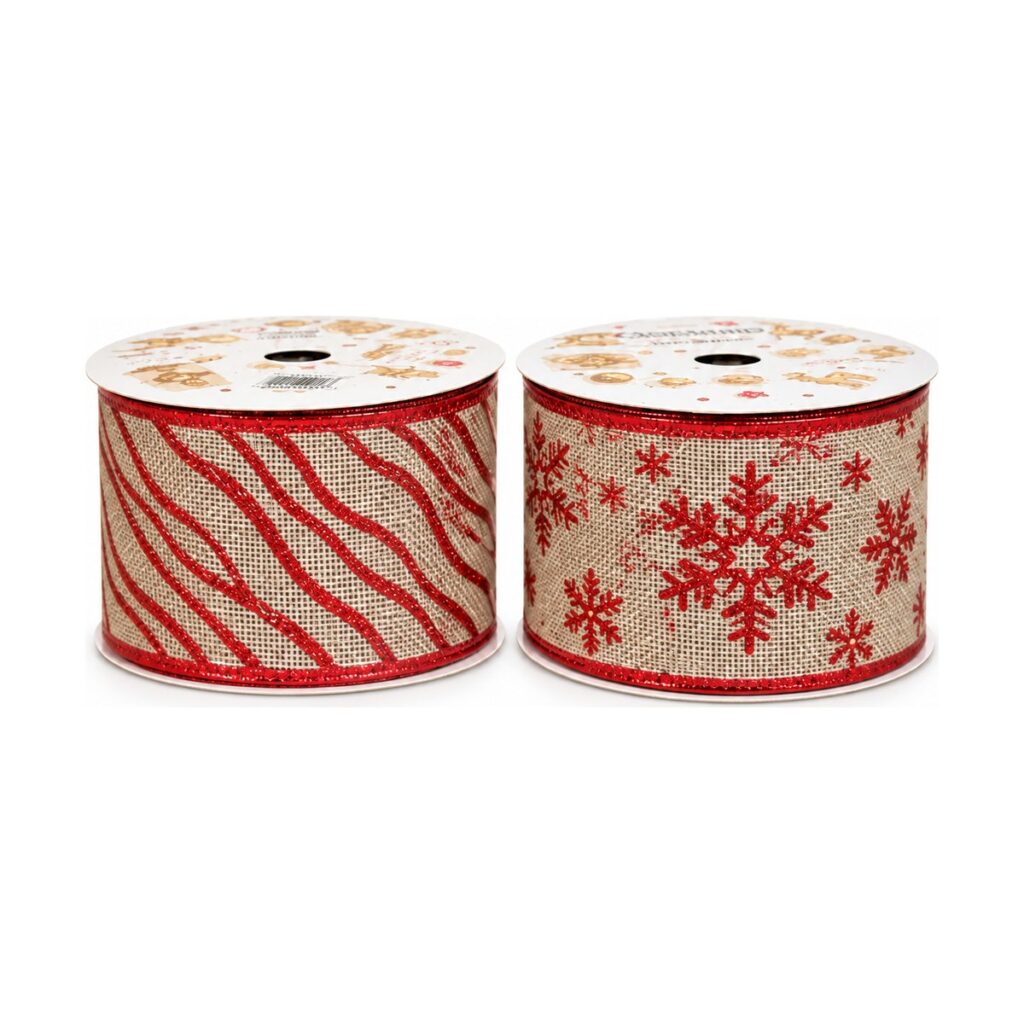 Cinta Navideña 6,3 cm x 9 Yardas - SERYMAR Decoración
