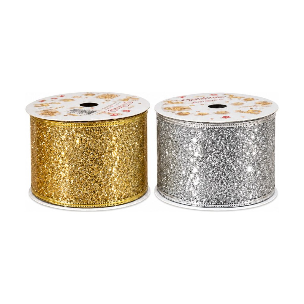 Cinta Navideña 6,3 cm x 9 Yardas - SERYMAR Decoración