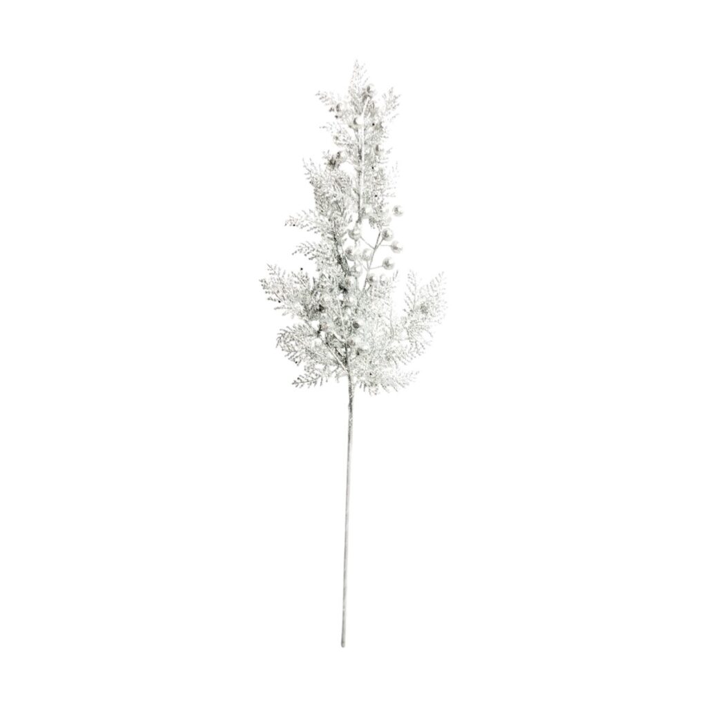 Follaje Navideño 67 cm - Plata - SERYMAR Decoración