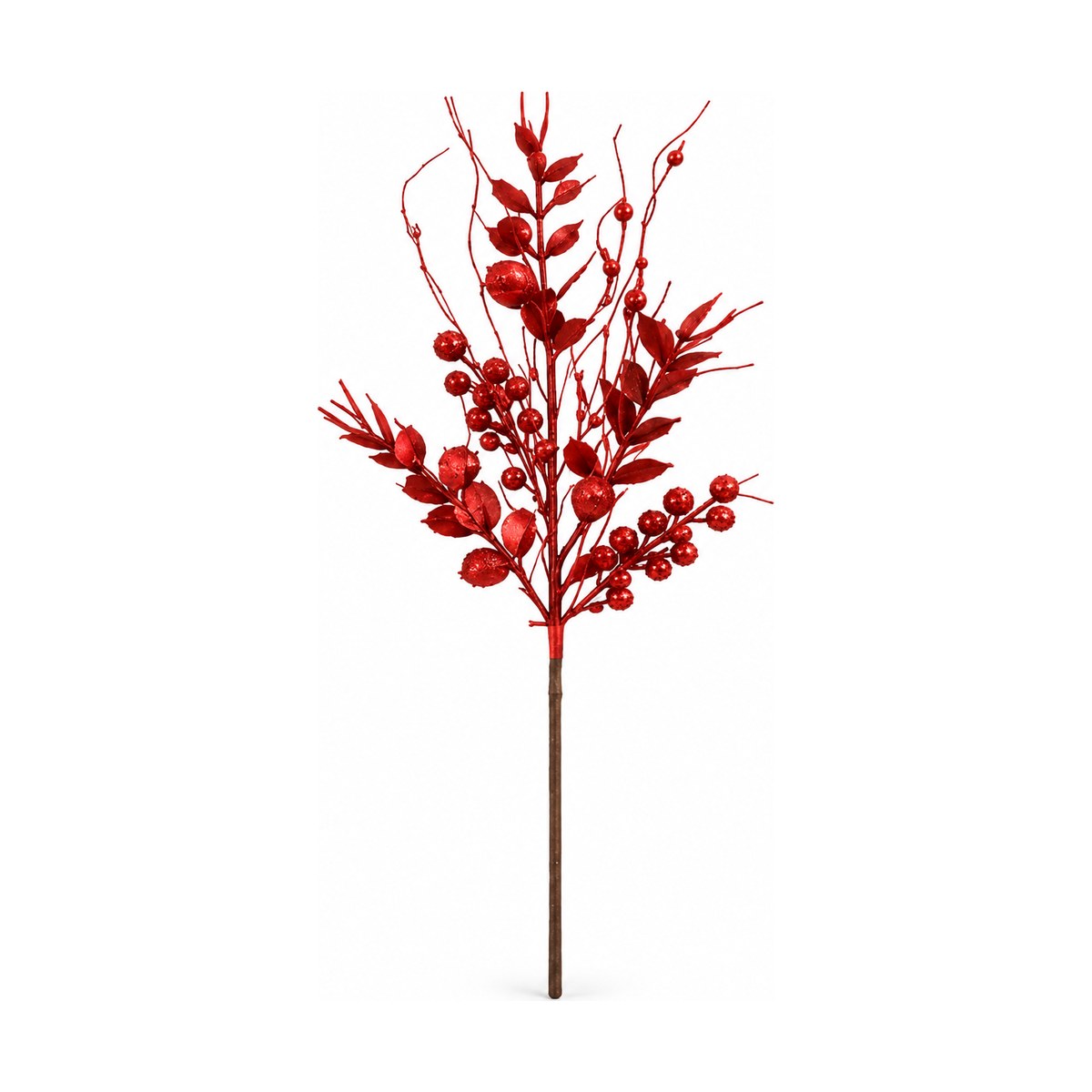 Follaje Navideño 60 cm - Rojo - SERYMAR Decoración