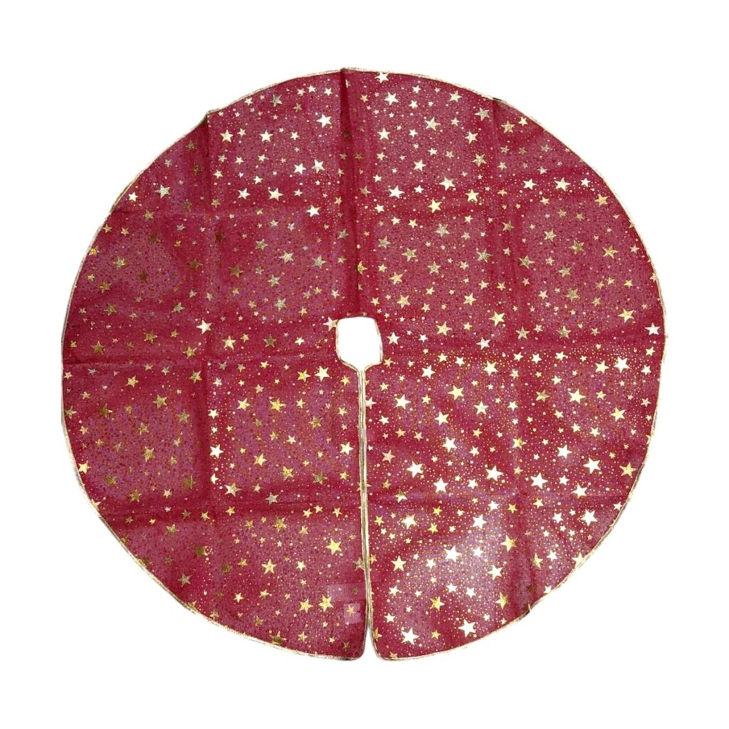 Pie de Árbol Rojo y Dorado 120 cm - SERYMAR Decoración