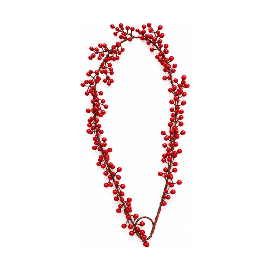Guirnalda Berry 160 cm · 20 Puntas - Rojo - SERYMAR Decoración