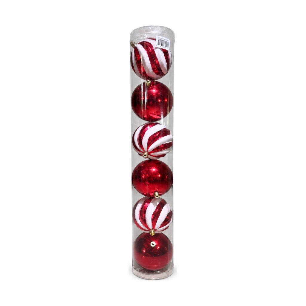 Bolas Candy 10 cm · x 6 - SERYMAR Decoración