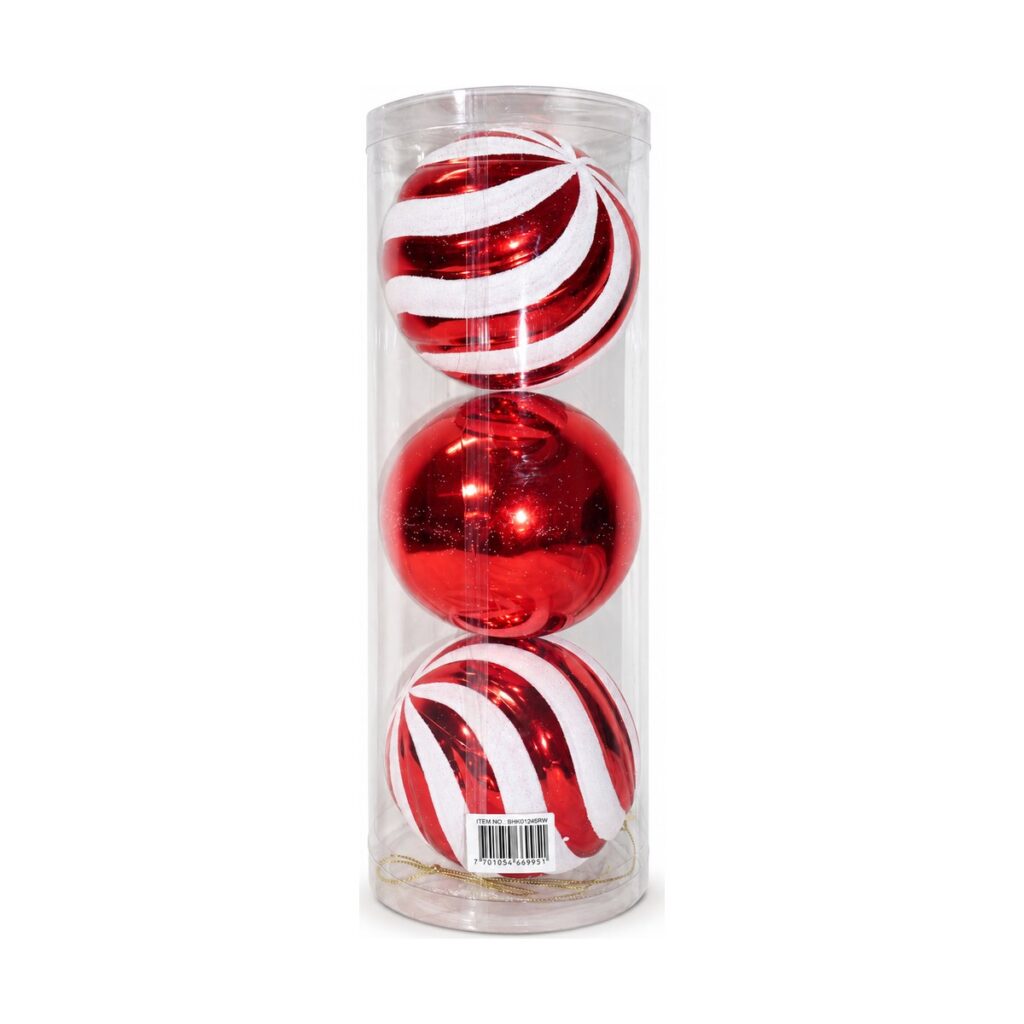 Bolas Candy 12 cm · x 3 - SERYMAR Decoración
