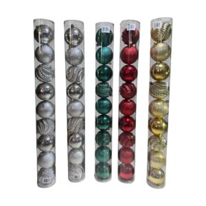 Bolas 8 cm · Tubo x 9 - SERYMAR Decoración