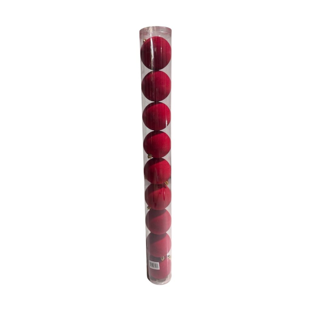 Bolas Gamuza 8 cm · x 9 - SERYMAR Decoración