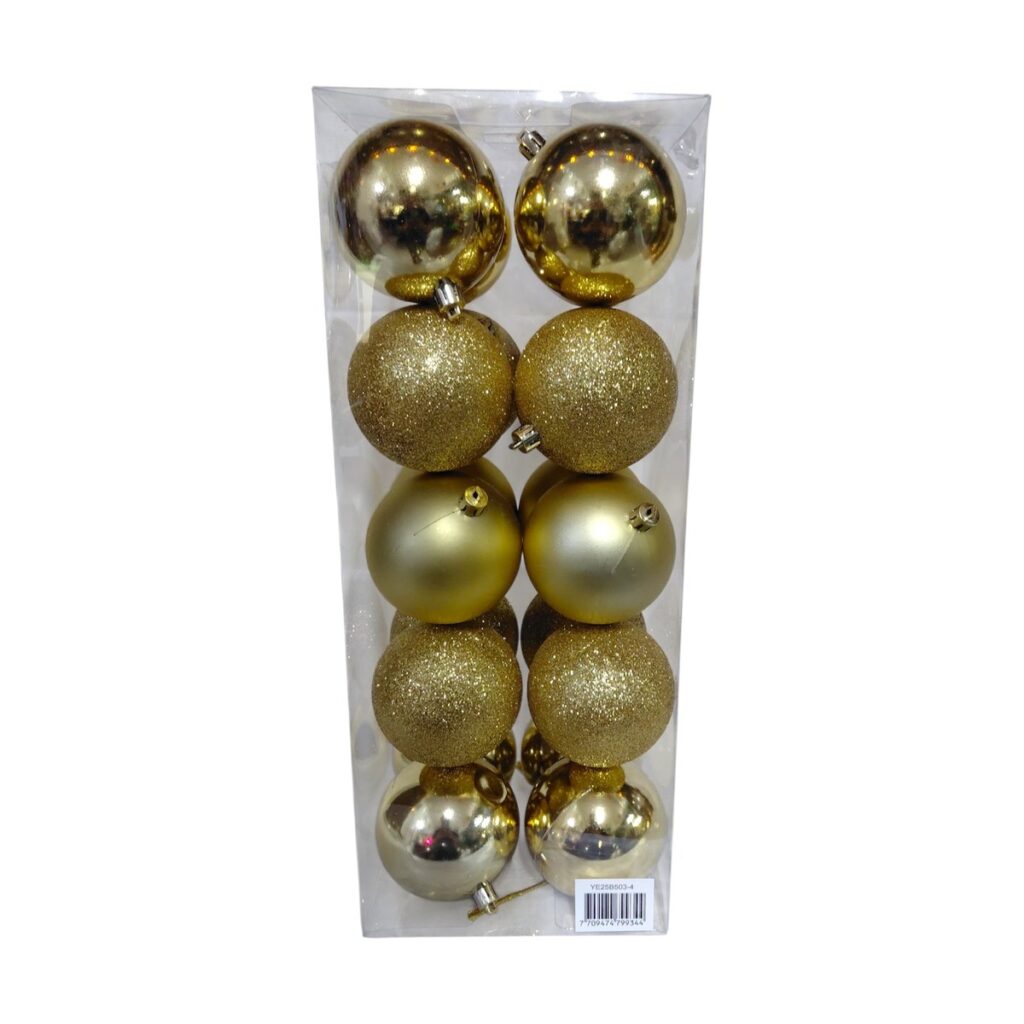 Bolas 8 cm · Paquete x 20 (YE25) - SERYMAR Decoración
